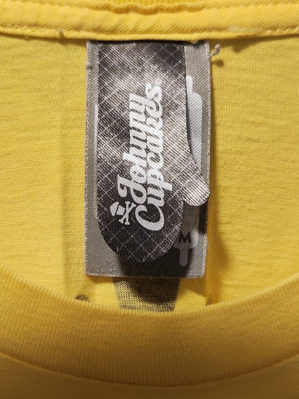 Rare Johnny Cupcakes Make Cupcakes Not War Yellow Graphic Tee - Picture 3 of 4